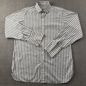 Harvie And Hudson Shirt Adult Extra Large Striped Button Up Long Sleeve Men's